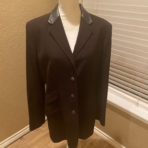 Ralph Lauren women’s wool brown dress coat size 12